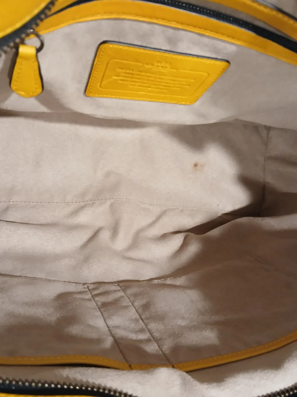 Coach Bleecker Legacy Tote  Caramel Brown